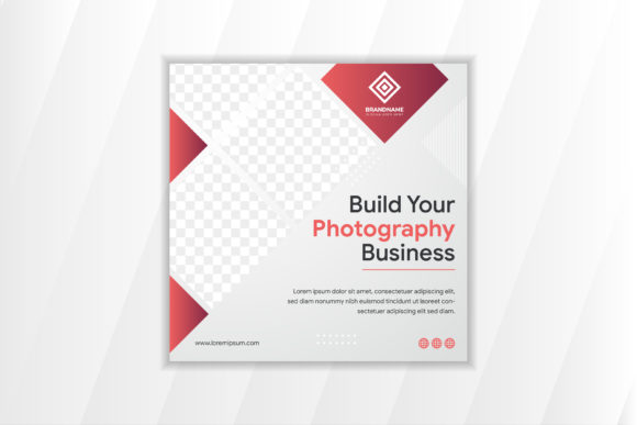 Download Photography Business Square Banner Grey - Photography Collection