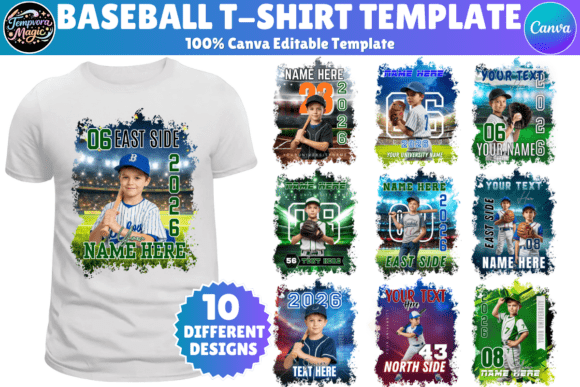Download Baseball T Shirt Canva Template - Premium Resources