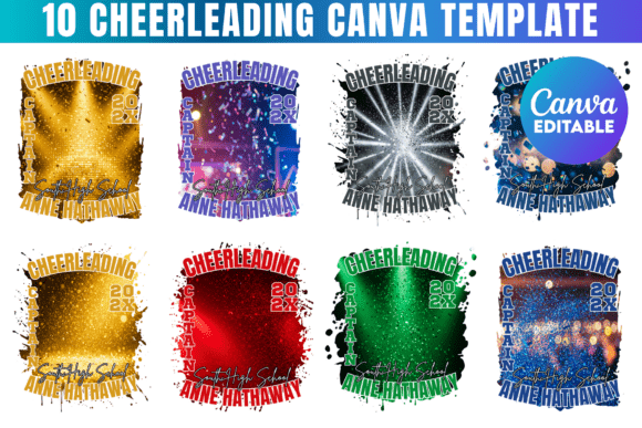 Download 10 Cheerleading Canva Editable Template - Editable template Collection