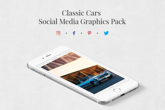 Download Classic Cars Social Media Graphics Pack - Social media graphics Collection