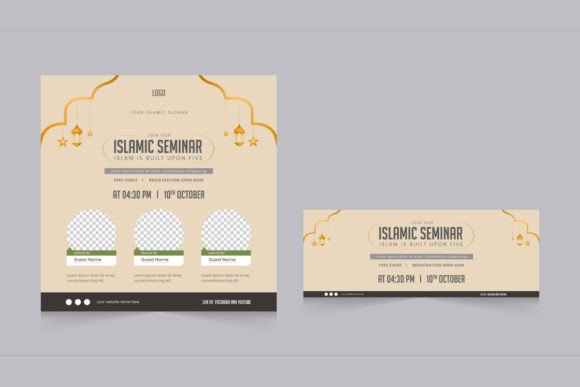 Download Islamic Webinar Social Media Template - Social media template Collection