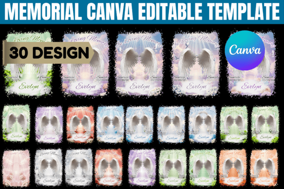 Download Memorial Canva Editable Template - Editable template Collection