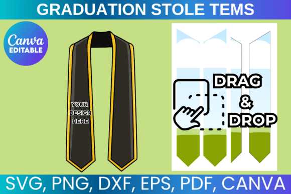 Download Graduation Stole Template - Premium Bundle