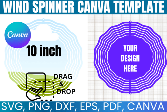 Download Wind Spinner Canva Editable Template - Editable template Collection