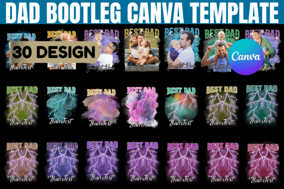 Download Dad Bootleg Canva Editable Template - Editable template Collection
